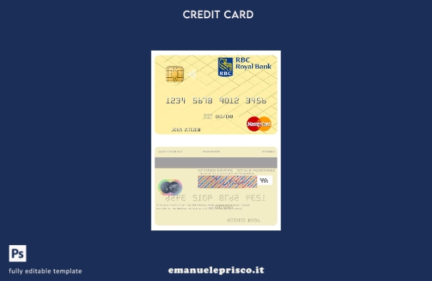 modello mastercard Tunisia RBC Royal Bank in stile verificato